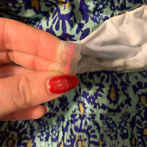 Free People Movement | NWT The Way Home Printed Shorts Turquoise Mint Combo XS - Picture 4 of 7